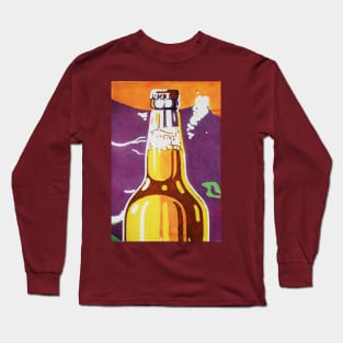 Retro Beer - Front Long Sleeve T-Shirt